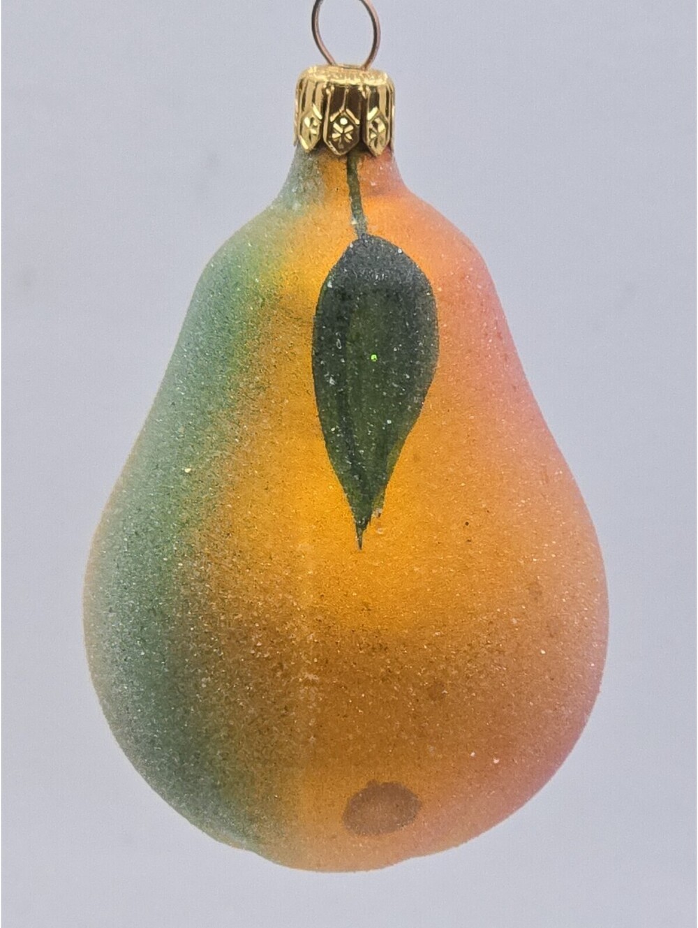 Christopher Radko 1994 Retired Sugar Pear Glass Christmas Ornament Vintage As Is